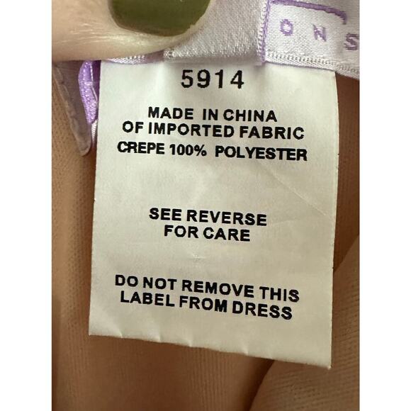 HAYLEY PAIGE OCCASIONS Formal Bridesmaid Dress Gown 5914 Pink Frose - Sz 12 - Picture 5 of 7